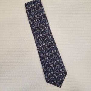 Stonehenge Cocktail Collection Wine Under Microscope Silk Tie Navy Purple USA